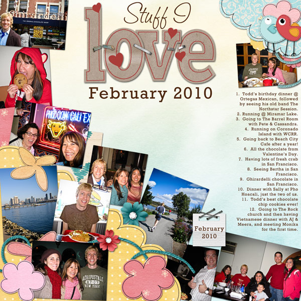 Stuff I Love:  February