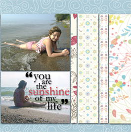 Sunshine Layout - Right Page