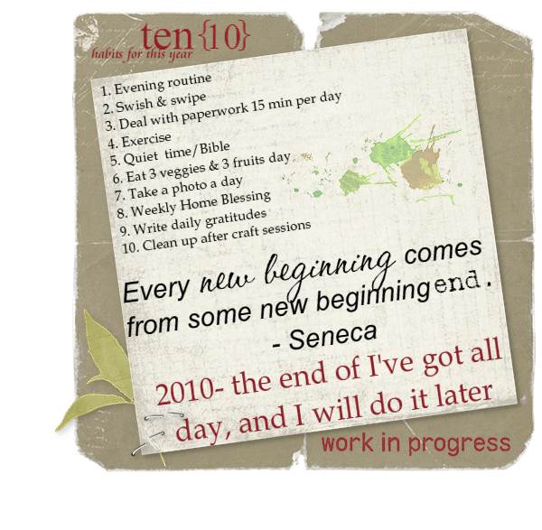 Ten habits for 2010a