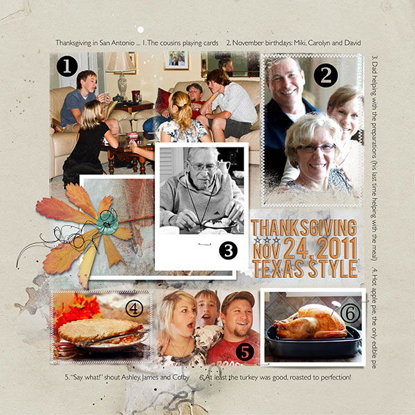 Texas Thanksgiving (left page)