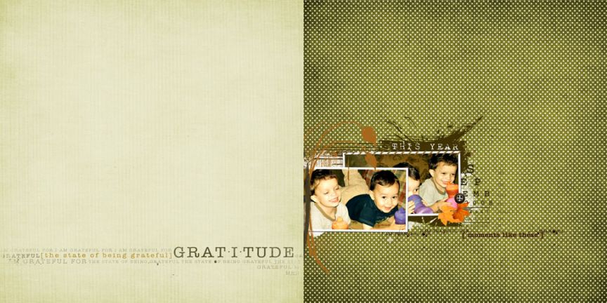 Thankful album, page 3, 4