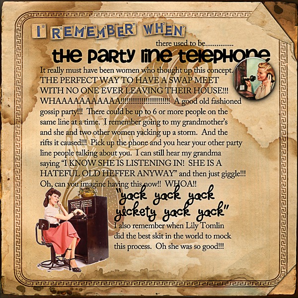 The Party Line Telephone