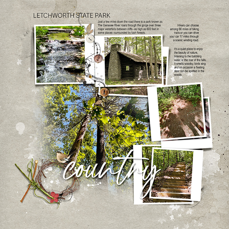 The Simple Digital Scrapbooking Photo Book Project: May page 2