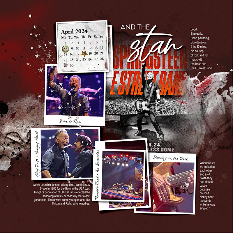 The Simple Digital Scrapbooking Photo Book Project: The STAR (April p.2)