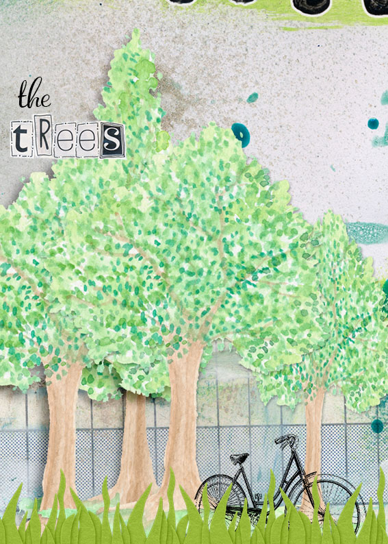 the trees