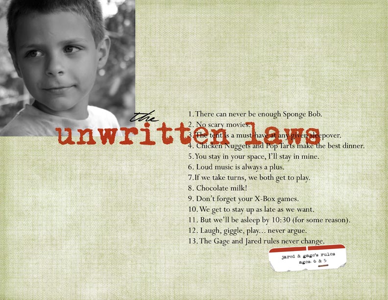 The Unwritten Laws
