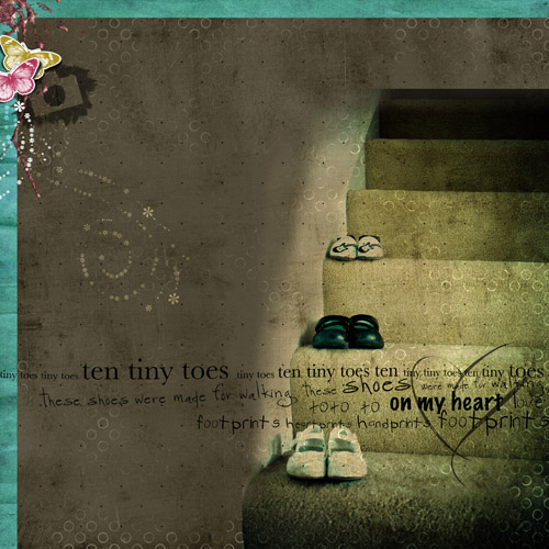 Thursday Challenge  {3 sets of footprints on my heart}