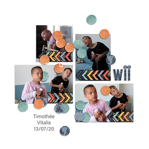 Timothe et Vitalis jouent  la wii