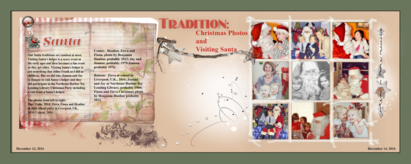 Traditions:  Christmas Photos and Visiting Santa