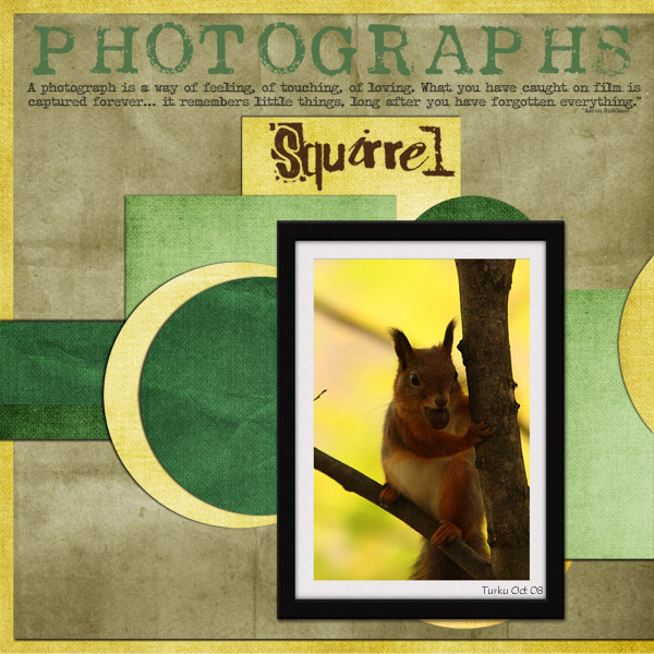 TUESDAY TEMPLATE CHALLENGE Squirrel