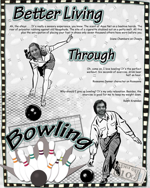 Unusual Challenge Bowling Poster