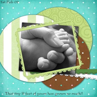 Vyktore's toes Mommy's Hands