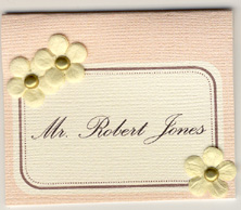 Wedding Reception Placecard