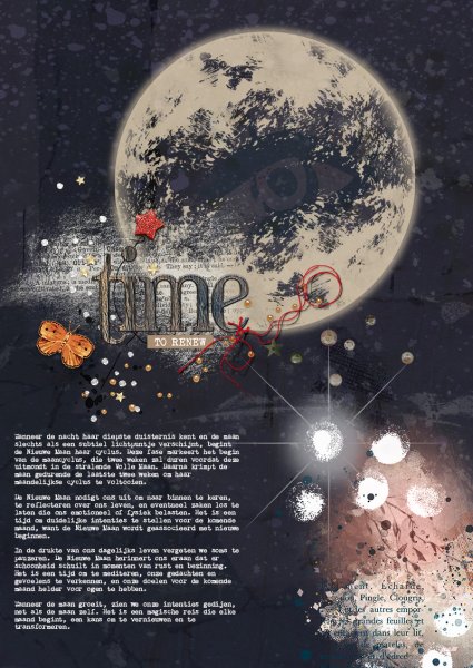 Week 1 September Art Journaling Challenge - The Moon!