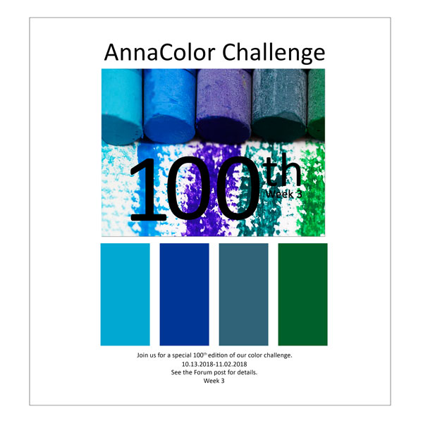 Week 3 - Special 100th Edition of the AnnaColor Challenge