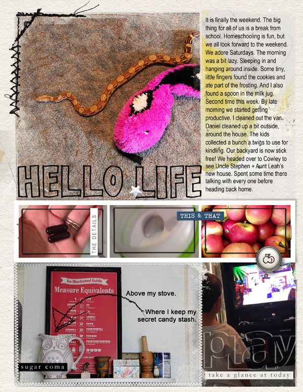 Week in the Life | Saturday | Page 1