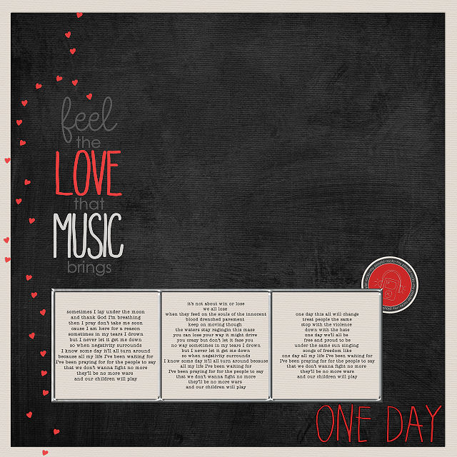 Week One My PlayList Challenge : ONE DAY