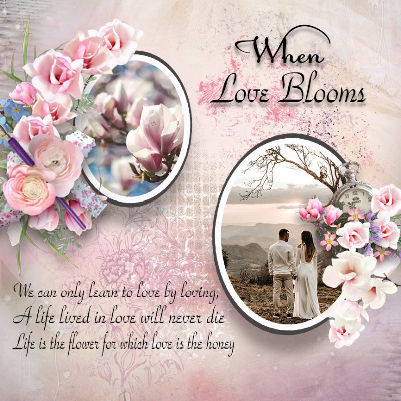 When love blooms.
