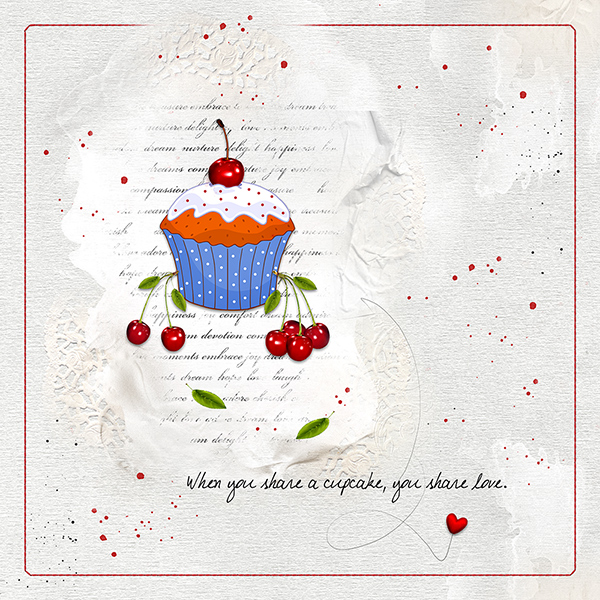 When you share a cupcake . . .  ♥