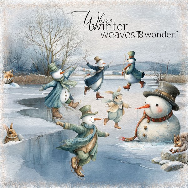 Where winter weaves its wonder...