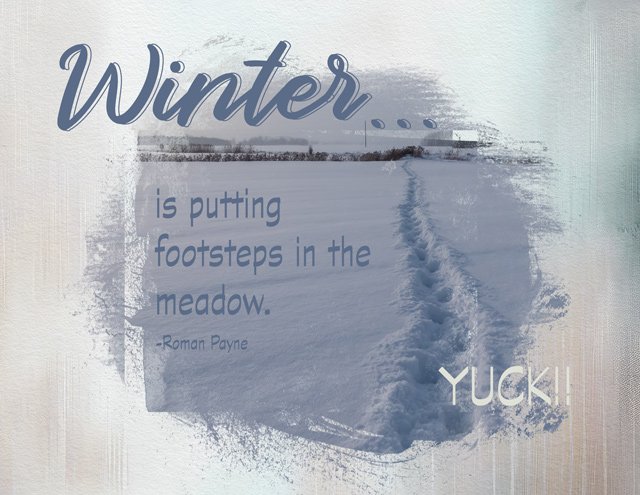 Winter...