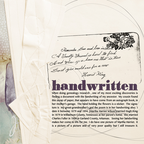 Words With Tens:  Handwritten