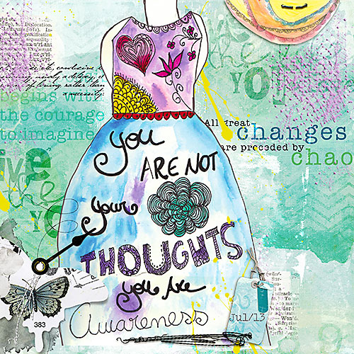 You are not your Thoughts art journal