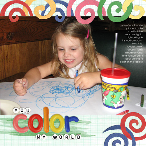 You Color My World