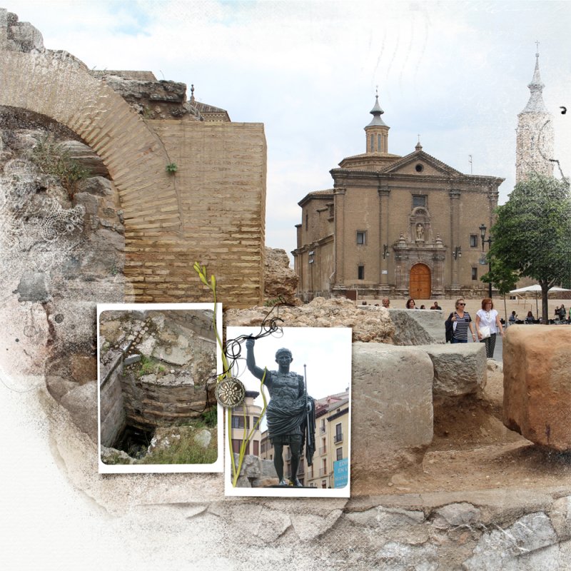 Zaragoza Plaza of Caesar Augustus (left)