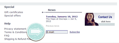 subscribe to the Haps at Oscraps