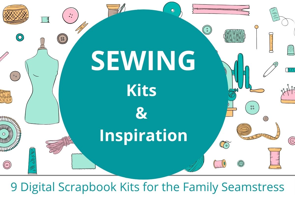 Oscraps9 Digital Scrapbook Kits for the Family Seamstress - Oscraps