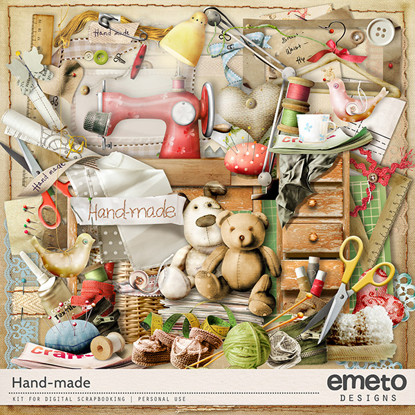 Hand-made Digital Scrapbook Kit by emeto designs
