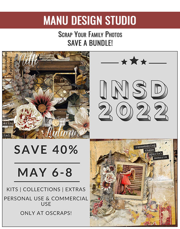 iNSD Digital Scrapbook Store Sale 2022 by Manu Design Studio