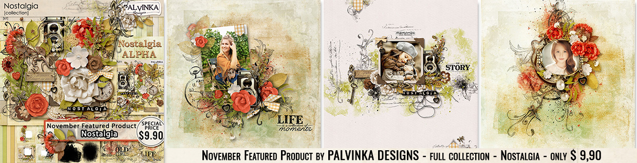Nostalgia Featured product for November 2023 by Palvinka Designs at Oscrap.com