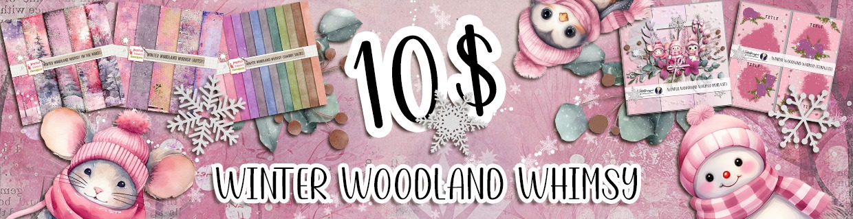 Winter Woodland Whimsy $10 bundle by Joyful Heart Designs and NHDesignz at Oscrap.com December 2023