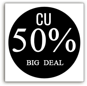 CU 50% OFF