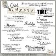 Quiet Moments Digital Scrapbook Word Art Preview by Lynne Anzelc