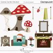 Gnome Alone Holiday Layered Elements (CU) by Wendy Page Designs