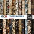 Steampunk Grunge Patterned Papers by CRK & TMD | Oscraps