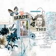 Digital scrapbook layout by Lynn Grieveson using 'Made for This' collection