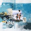 Digital scrapbook layout by Lynn Grieveson using 'Made for This' collection