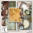 Time Flies Digital Scrapbook Stacked Papers Preview by Xuxper Designs
