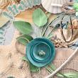 Seafoam {Elements} by Mixed Media by Erin detail 03