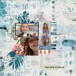 Digital Scrapbook layout by Designbylime using "High Tide" collection