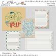 Road Trip {Page Kit} by Mixed Media by Erin Element Cards