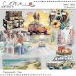 Road Trip {Page Kit} by Mixed Media by Erin Element Transfers