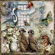 Stolen Moments Digital Scrapbook Layout by Jeannette 01