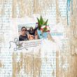 Easy Breezy Summer {Ocean Breeze Mini Kit} by Mixed Media by Erin example art by Anke55