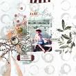 Digital scrapbook layout by Lynn Grieveson using "Deciduus" collection