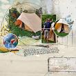 Camping Digital Scrapbook Layout